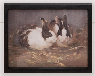 Antique Rabbits Framed Print