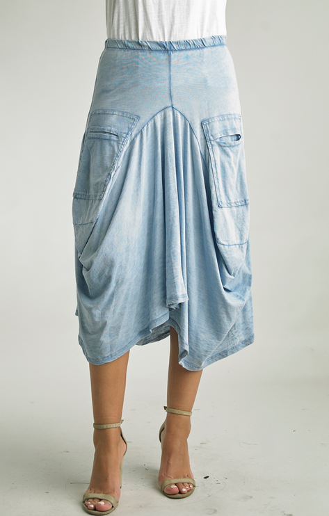 Tempo Paris Denim Pocket Skirt By: Tempo Paris