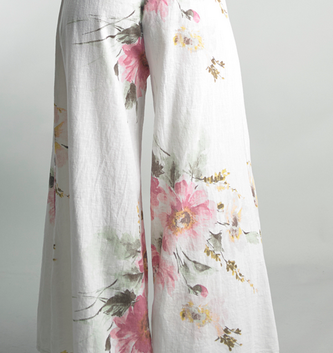 Tempo Paris Linen Floral Pants : By Tempo Paris