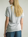 Tempo Paris V-Neck Roll Sleeve Tee By: Tempo Paris (4-Color)