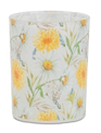 Glass Daisy Candle Holder