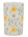 Glass Daisy Candle Holder