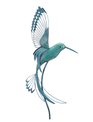 Flying Hummingbird Garden Stake