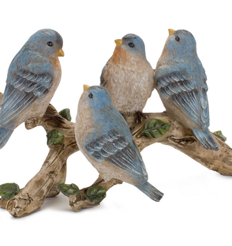 Blue Birds on Branch