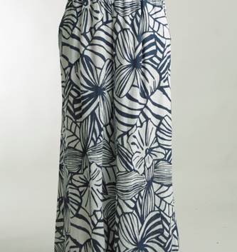 Tempo Paris Printed Linen Plazzo Pant By: Tempo Paris (2-Colors)
