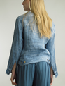 Tempo Paris Frayed Edge Linen Jacket By: Tempo Paris (3-Colors)