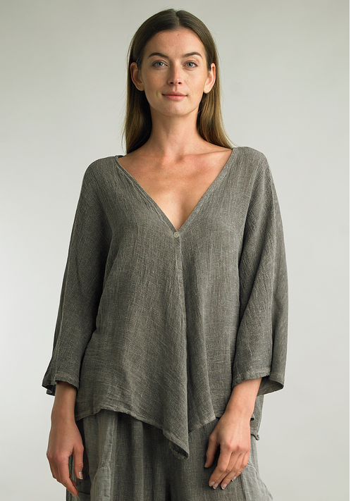 Tempo Paris Linen Button Cardi By: Tempo Paris (2-Colors)