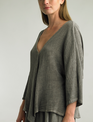 Tempo Paris Linen Button Cardi By: Tempo Paris (2-Colors)