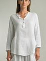 Tempo Paris Roll Sleeve Linen Top : By Tempo Paris (3-Colors)