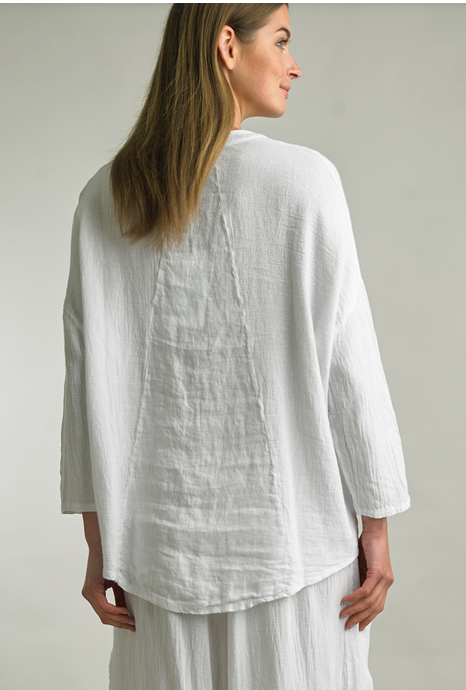 Tempo Paris Roll Sleeve Linen Top : By Tempo Paris (3-Colors)