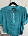 Tempo Paris Roll Sleeve Linen Top : By Tempo Paris (3-Colors)