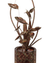 Large Verdigris Hummingbird Fountain