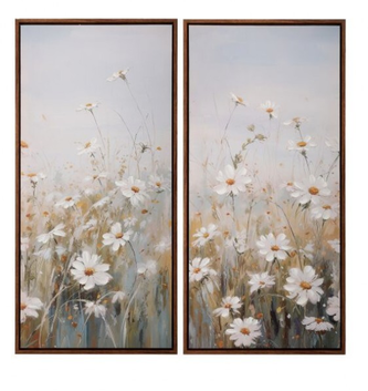 Daisy In The Meadow Wall Art 28''x28'' (2 Styles)