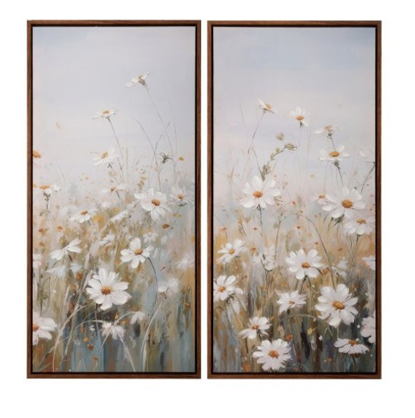 Daisy In The Meadow Wall Art 28''x28''