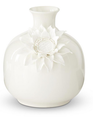 White Ceramic Hand-Crafted Jasmine Vase