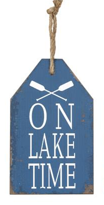Wooden Lake Wall Sign