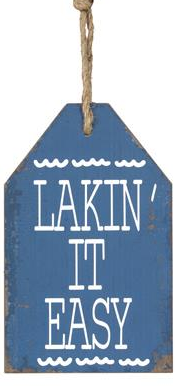 Wooden Lake Wall Sign