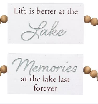 Beaded Block Sign (2-Styles)