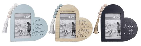 Beaded Heart Picture Frame