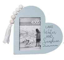 Beaded Heart Picture Frame