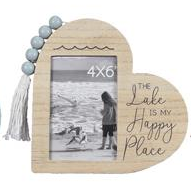 Beaded Heart Picture Frame