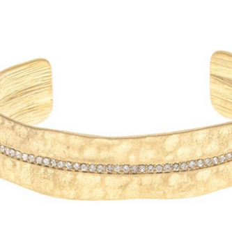 Crystal Row Cuff Bracelet (2-Colors)