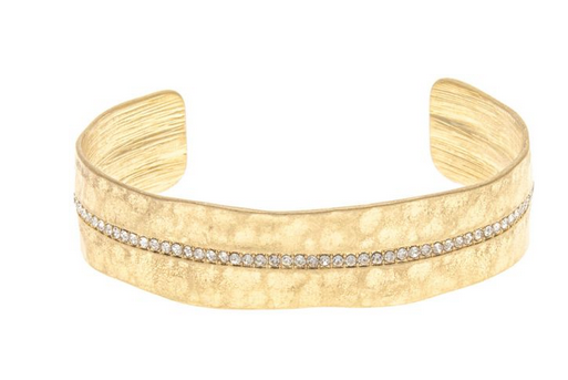 Crystal Row Cuff Bracelet