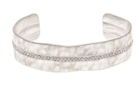 Crystal Row Cuff Bracelet