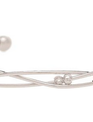 Silver Twist Wires Narrow Cuff Bracelet