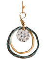 Patina Two Tone Disc Center Circles Earrings