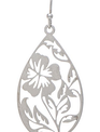 Floral Cutout Small Teardrop Earrings