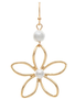 Pearl Top Flower Earrings (2-Colors)