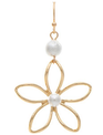 Pearl Top Flower Earrings