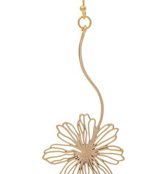 Filigree Flower Drop Earrings (2-Colors)