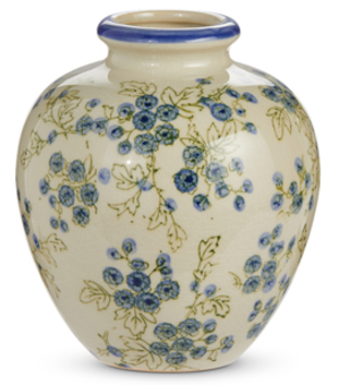 Blue Floral Leaf Vase (3-Styles)