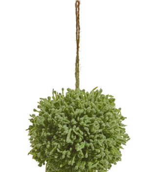 4.5" Sage Greenery Orb