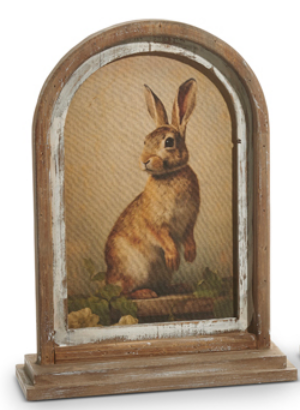 18" Vintage Rabbit Framed Print