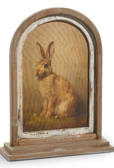 18" Vintage Rabbit Framed Print