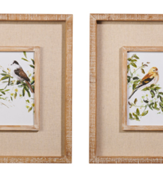 Birds on Branch Framed Wall Art
