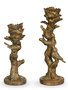 Set of 2 Gold Bird on Branch Candlesticks