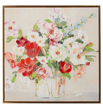Mixed Floral Bouquet Wall Art