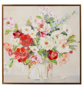 Mixed Floral Bouquet Wall Art