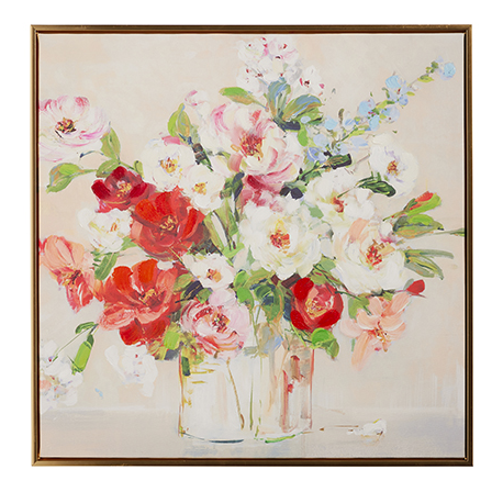 Mixed Floral Bouquet Wall Art