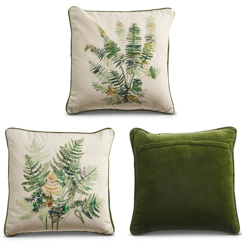 Square Wild Fern Pillow