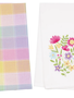 Set of 2 Floral Bouquet Towels