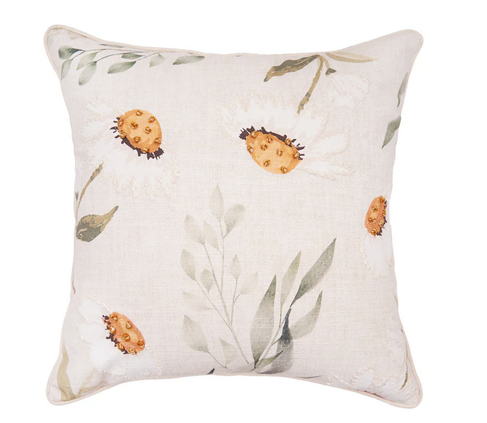 April Showers Daisy Pillow
