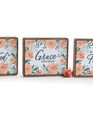 Inspirational Block Floral Sign