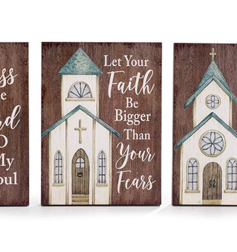 Inspirational Block Church Sign (3-Styles)