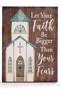 Inspirational Block Church Sign