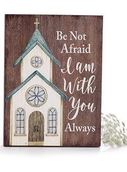 Inspirational Block Church Sign